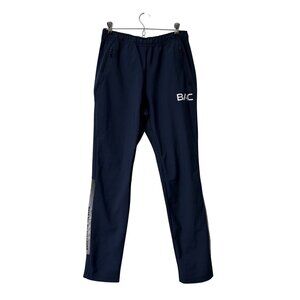 Black Yak Navy Side Striped Fleece Lined Performance Jogger Pants Mens Small